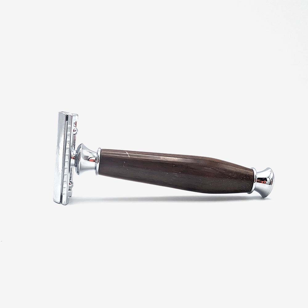Hand Turned Wooden Handle SAFETY RAZOR