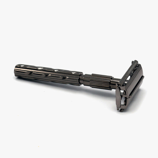 Parker 22R Butterfly Safety Razor - Gun Metal