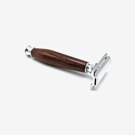 Hand Turned Wooden Handle SAFETY RAZOR