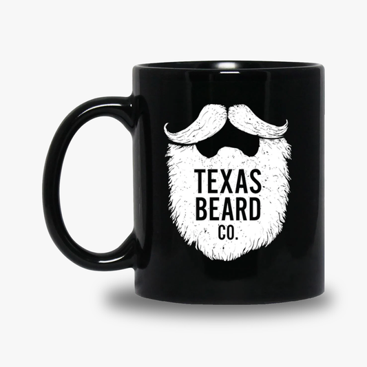 Texas Beard Co Logo Coffee Mug - Black
