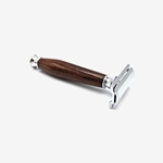 Hand Turned Wooden Handle Safety Razor
